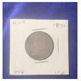 1835 25C coin