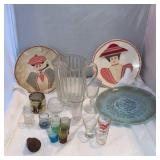 Decorative Plates & Shot Glasses, & Gogher Milk