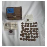 Wheat Pennies & Cash Coin