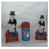 Metal Uncle Sam Bank, plastic bank, Cartoon
