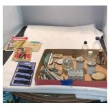 Antique Bottles, Hair Pins, Rollers