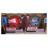 Budweiser & Bud Light Football Banks