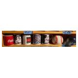 Coca-Cola Coffee Cups & Baseball Decor