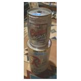 Coors Light Super Bowl XL Mini Keg And Rainier Can
