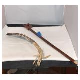 Native American Peace Pipe & Feather