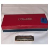 New US Flag Playing Cards & Harmonica