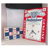 Budweiser Clock & Checkers