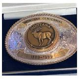 Montana Centennial Belt Buckle