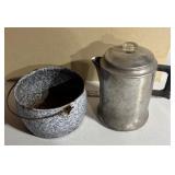 Worldware Coffee Percolator and Metal Bucket