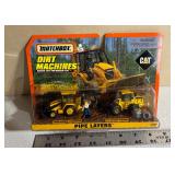 Matchbox Dirt Machines Pipe Layers Set