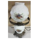 Electric Table Lamp With Floral Detailing