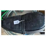 Black Motorcycle Seat