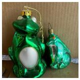 Glass Frog Ornaments