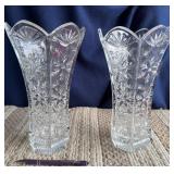 Floral Crystal Vases