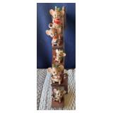 Mouse Figurines /Wooden Shelf