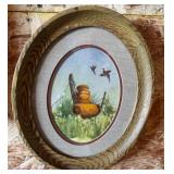 Signed Oval Watercolor