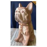 Cement Dog Figurine