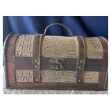 Faux Leather Trunk