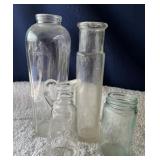 Embossed Glass Bottles