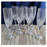 Crystal Fluted Glasses