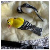 Hand-Painted Bird Sculptures