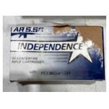 Independence 5.56x45mm 55 Grain FMJ Ammo