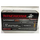 Winchester .17 WSM 20gr Varmint HV Ammo