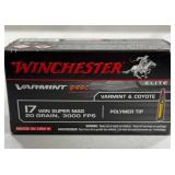 Winchester 17 WSM 20 Grain Polymer Tip Ammo