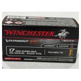 Winchester 17 WSM 20gr Polymer Tip Ammo