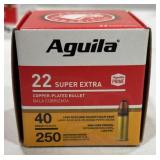 Aguila .22 Super Extra 40 Grain Copper-Plated