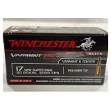 Winchester .17 Win Super Mag 20gr Ammo 50 Rds