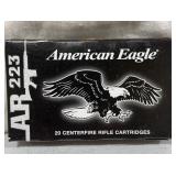 American Eagle .223 Rem 20ct Rifle Ammo