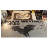 Decorative Signs Including "Rough Weather
