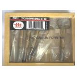 NIB 7pc Titanium Forstner Bit Set