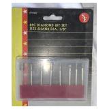 NIB 8pc Diamond Bit Set