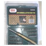 38pc Number & Letter Stamps