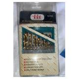 21pc Titanium Coated Drill Bits