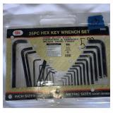 25pc Hex Wrench Set