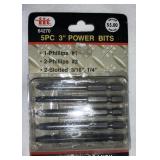 5pc 3" Power bits