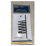 5pc 3/8" Drive Metric Hex Bit Set