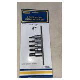 5pc 3/8" Drive Metric Hex Bit Set