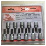 12pc 3/8" Drive Hex Bit Socket Set