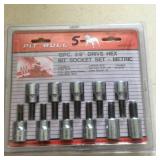 12pc 3/8" Drive Hex Bit Socket Set