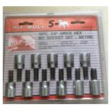12pc 3/8" Drive Hex Bit Socket Set