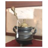 Cauldron Fire Starter Pot With Pumice Wand.
