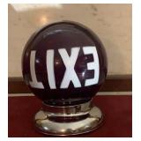 Antique Exit Sign Globe Light Fixture