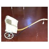 Vintage Wicker Buggy Decor
