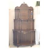 Vintage Wood Wall Unit Shelf