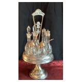 Antique Silver Serving Caddy