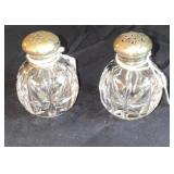 Crystal Salt & Pepper Shakers